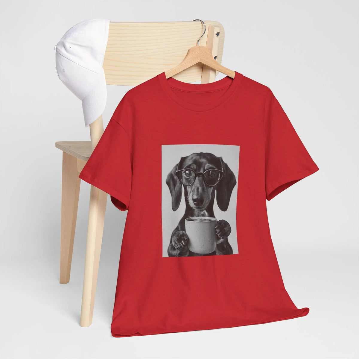 Dachshund Funny T-Shirt ,Coffee Design, Wiener Dog Lover Gift