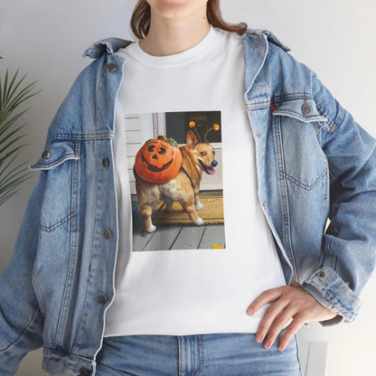 Corgi Halloween Shirt , Spooky Dog Tee, Funny Pumpkin Corgi Design