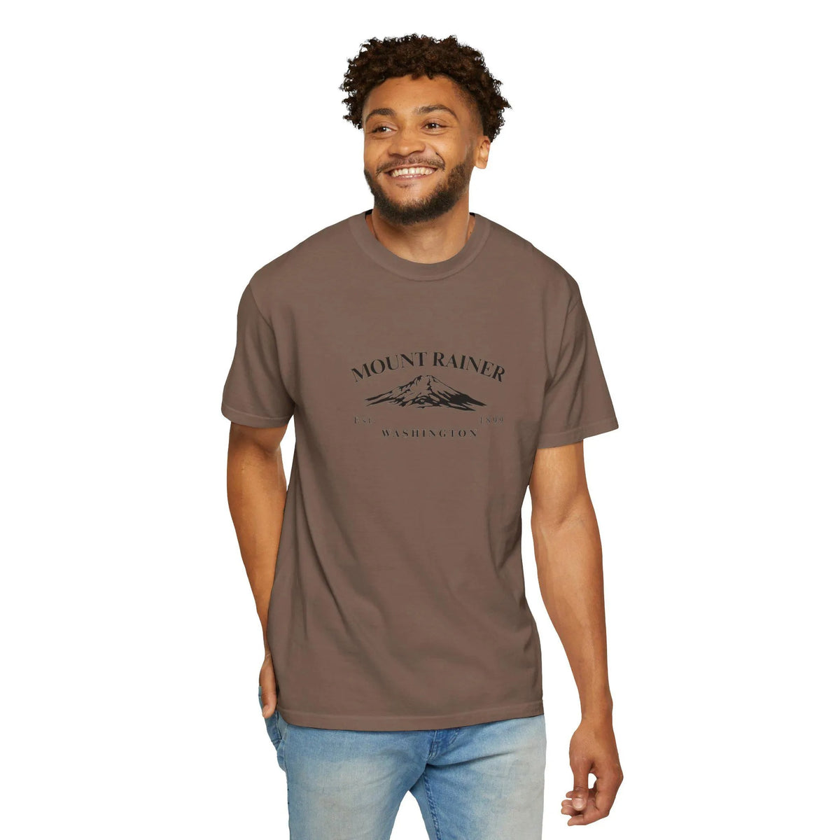 Mount Rainier Mountain Sketch T-Shirt,  Pacific Northwest Hiking Tee