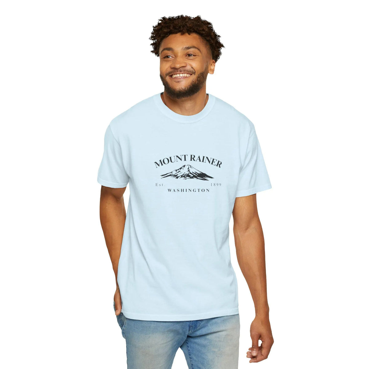 Mount Rainier Mountain Sketch T-Shirt,  Pacific Northwest Hiking Tee